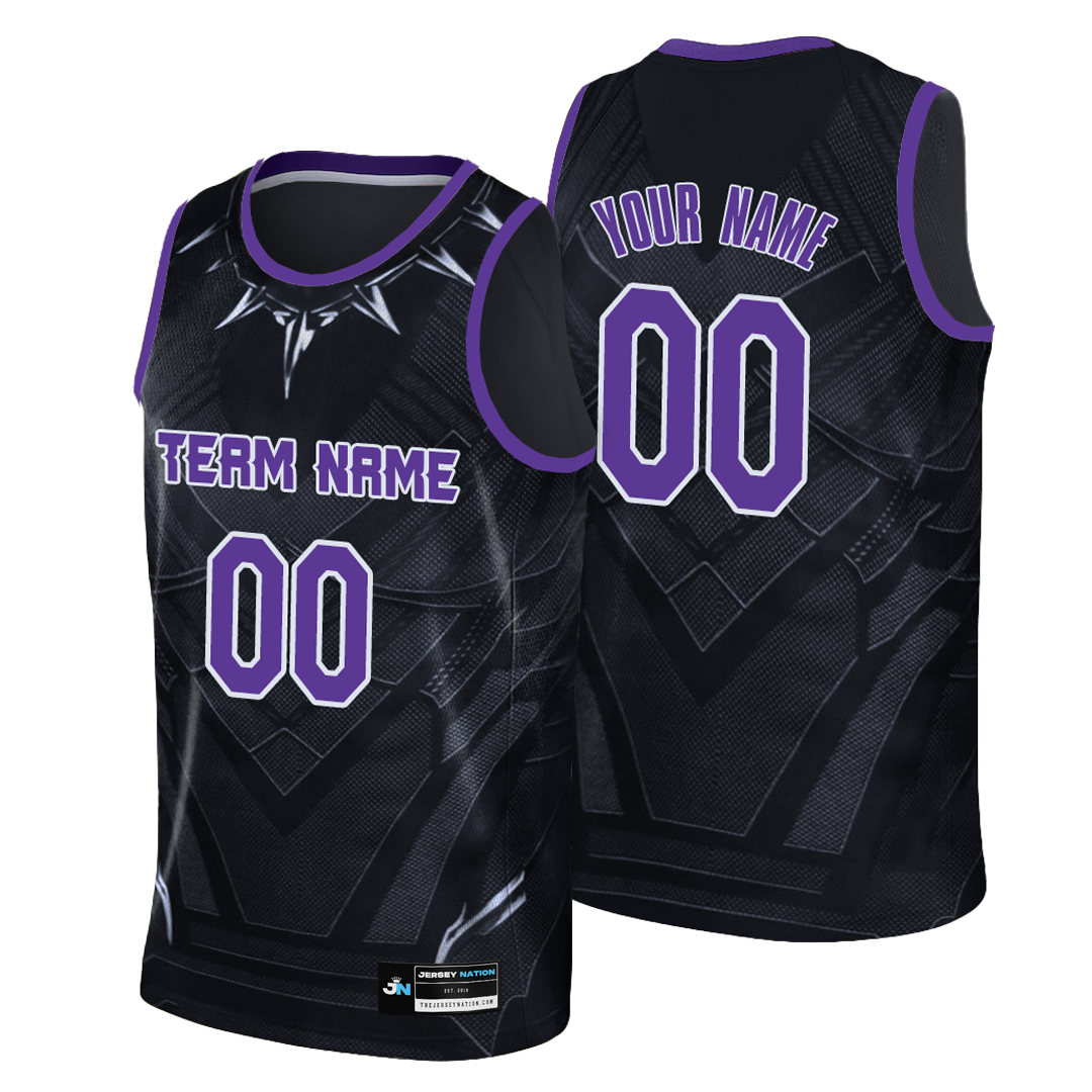 Black and hotsell purple basketball jersey
