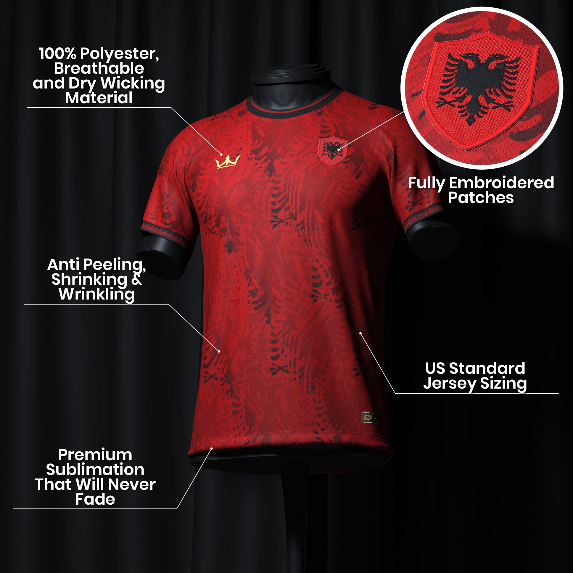 Albania Custom Football Jersey