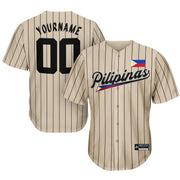 Philippines Beige Custom Baseball Jersey