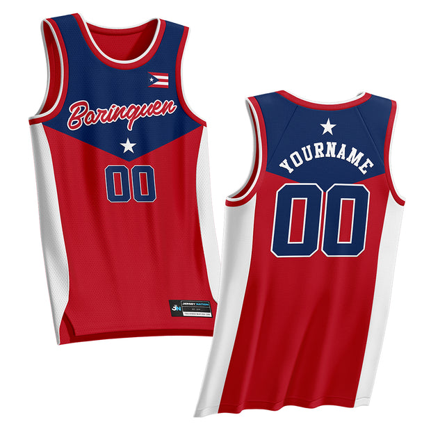 Puerto Rico Custom Basketball Jersey