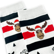 Christmas White Crew Socks