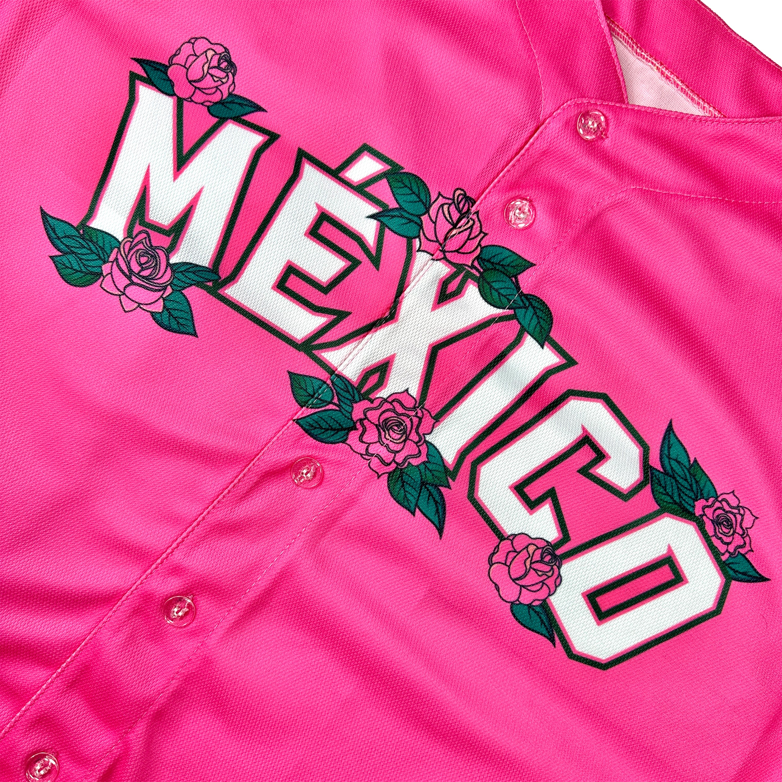 Mexico Pink Guadalupe Baseball Jersey