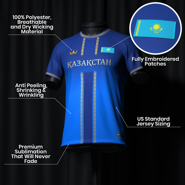 Kazakhstan Custom Football Jersey