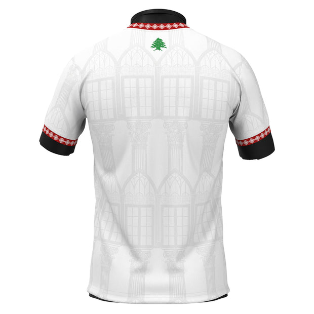 Lebanon White Custom Football Jersey