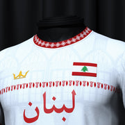 Lebanon White Custom Football Jersey