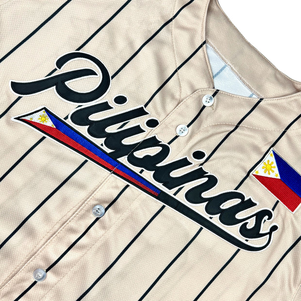 Philippines Beige Custom Baseball Jersey