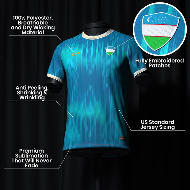 Uzbekistan Custom Football Jersey