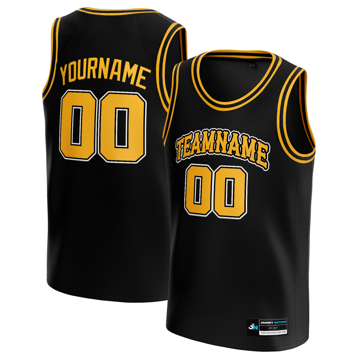 Black-Yellow Custom Basketball Jersey – The Jersey Nation