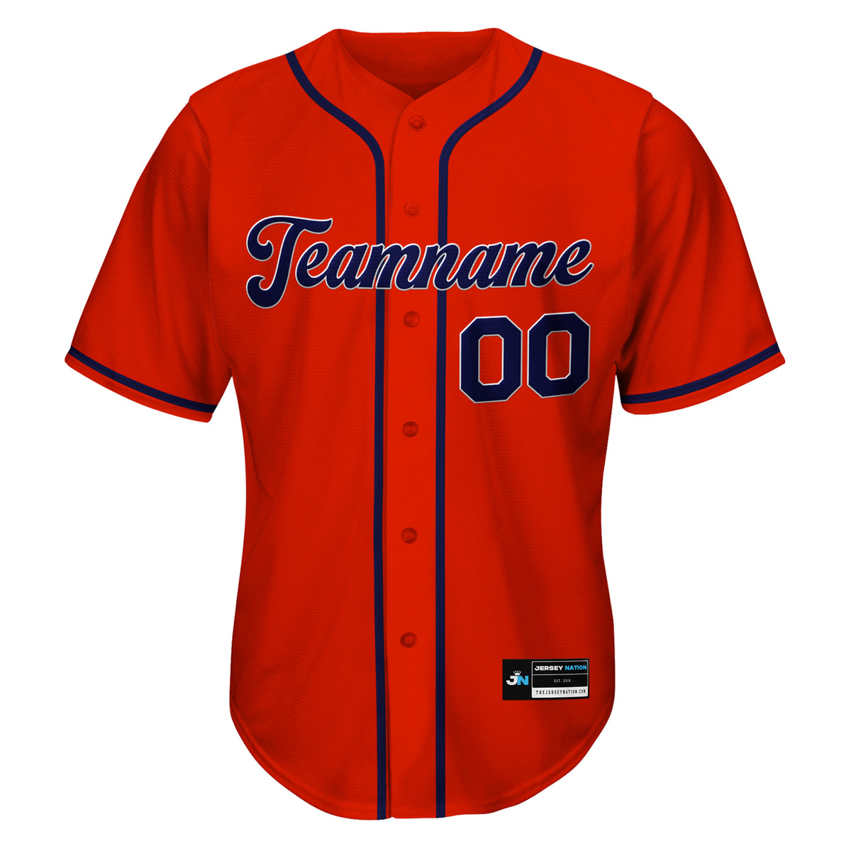 Red-Navy Blue Custom Baseball Jersey – The Jersey Nation